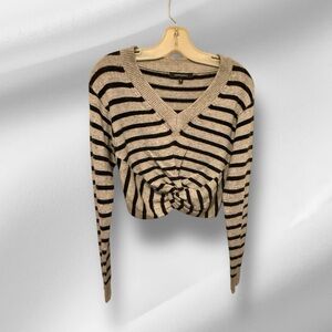 Olivaceous Wool Blend Gray Sweater